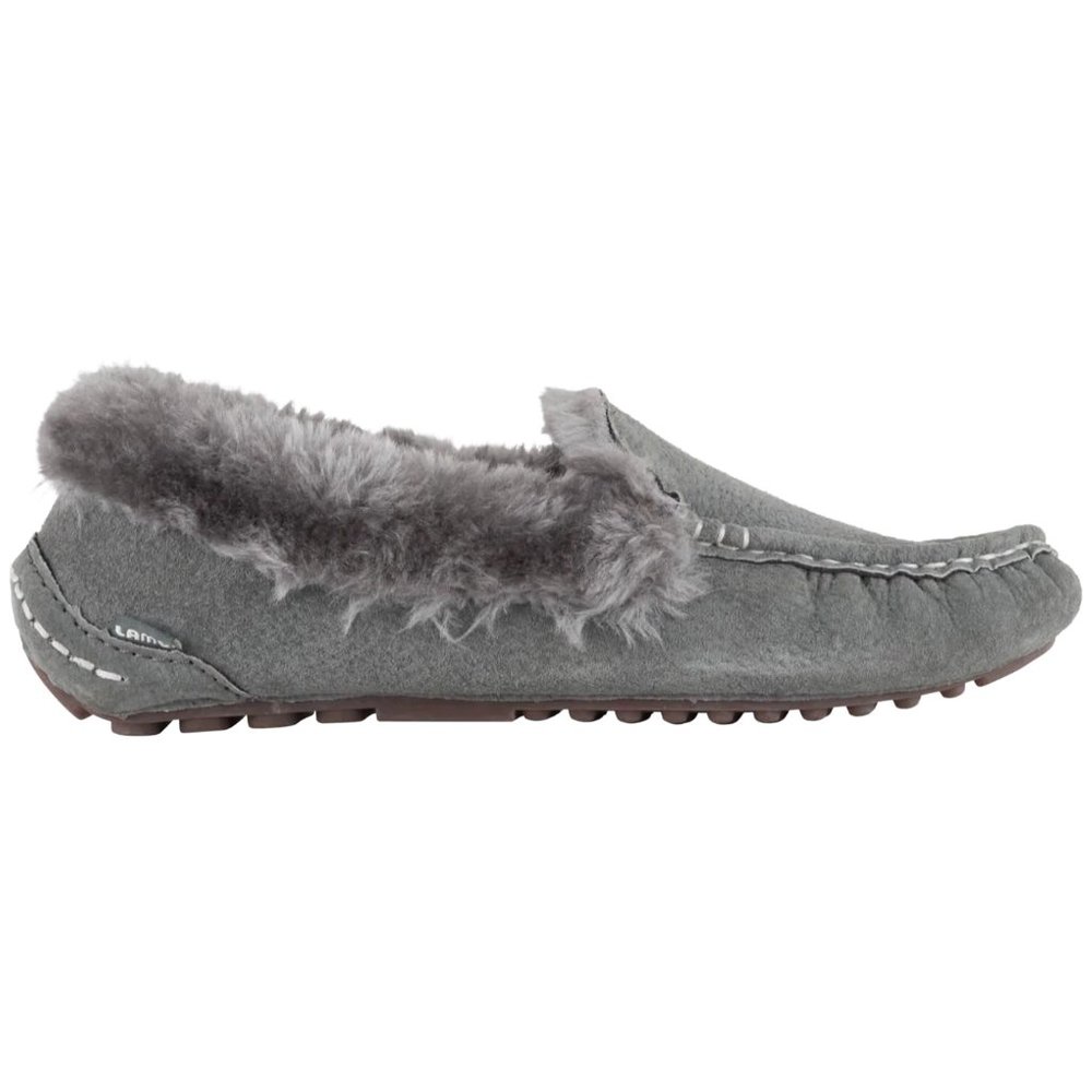 LAMO Aussie Moc Suede Slip On Shoes in Charcoal U.S Size 6